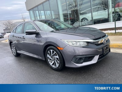 2016 Honda Civic EX w/Honda Sensing | Moonroof | 1-Owner Clean CarFax