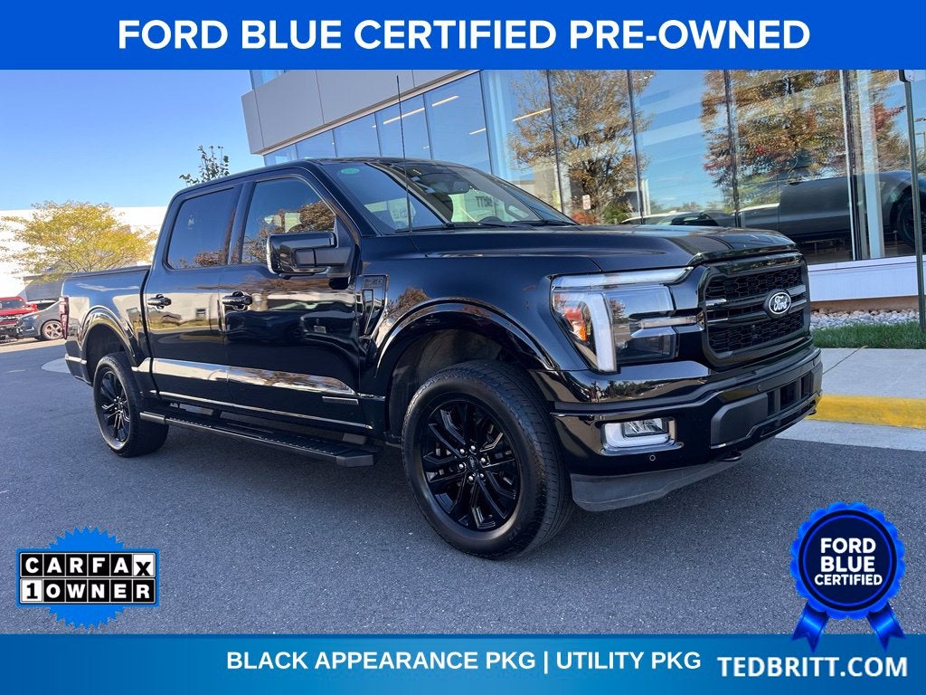 2024 Ford F-150 Lariat 4WD | Pano Roof | 360 Cam | Htd/Vent Seats | BLIS