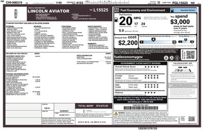 2023 Lincoln Aviator Reserve AWD | Pano Roof | 360 Cam | Luxury Pkg