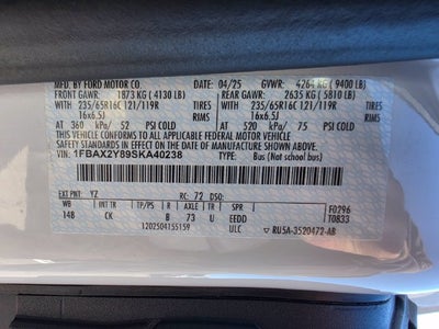 2025 Ford Transit-350 XLT | 15 Passenger | Low Roof