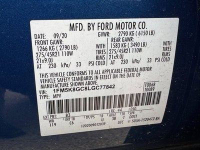 2020 Ford Explorer ST Street Pack | Pano Roof | Navigation | 4WD