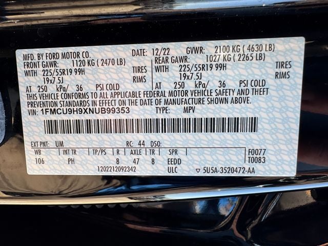 2022 Ford Escape SEL | Pano Sunroof | Stealth AWD Pkg | Tow Pkg
