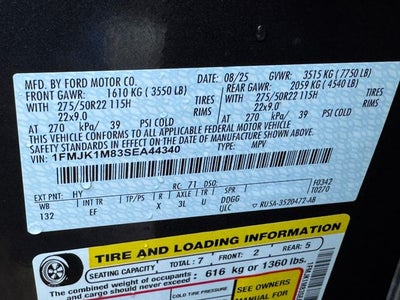 2025 Ford Expedition Max Platinum | Drivers Pkg | Clean One Owner Carfax