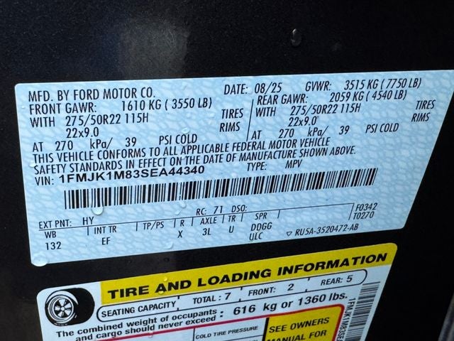 2025 Ford Expedition Max Platinum | Drivers Pkg | Clean One Owner Carfax