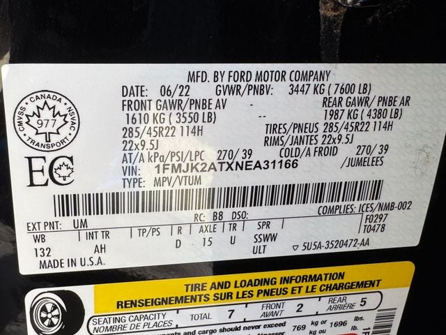 2022 Ford Expedition Max Limited | Stealth Edition | Pano Roof | 2nd Row Buckets