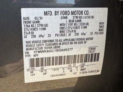 2025 Ford Explorer ST | Pano Sunroof | 4WD | Co-Pilot 360 |