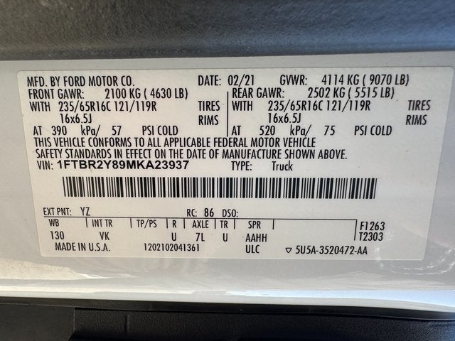 2021 Ford Transit-250 Base