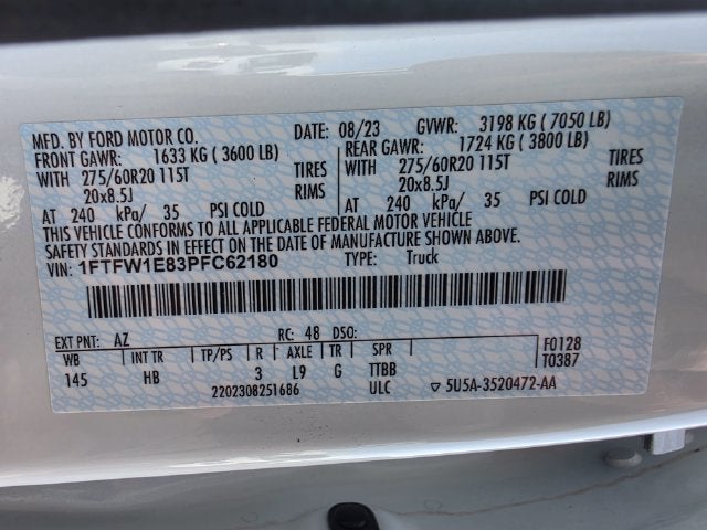 2023 Ford F-150 Lariat | Pano Roof | Power Tailgate | FX4