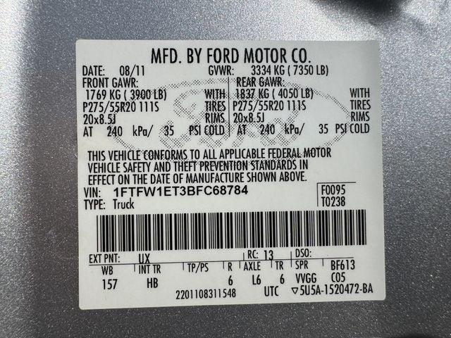 2011 Ford F-150 Lariat