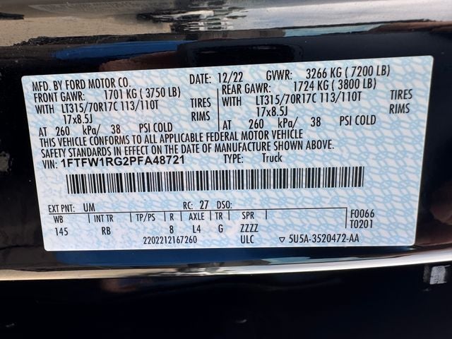 2023 Ford F-150 Raptor | Pano Roof | Carbon Fiber | Power Tailgate