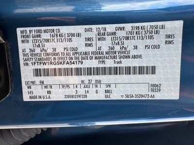 2019 Ford F-150 Raptor | 802A Group | Tech Pkg | Pano Sunroof