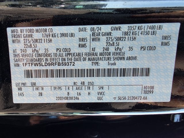 2024 Ford F-150 Lariat Hybrid | Pano Roof | Black Out Pkg