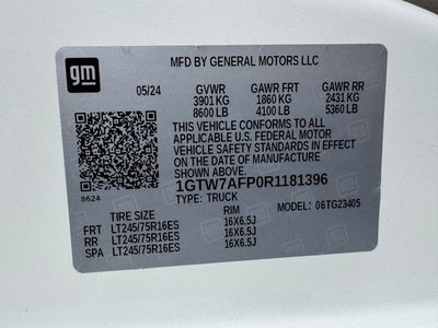 2024 GMC Savana 2500 Work Van