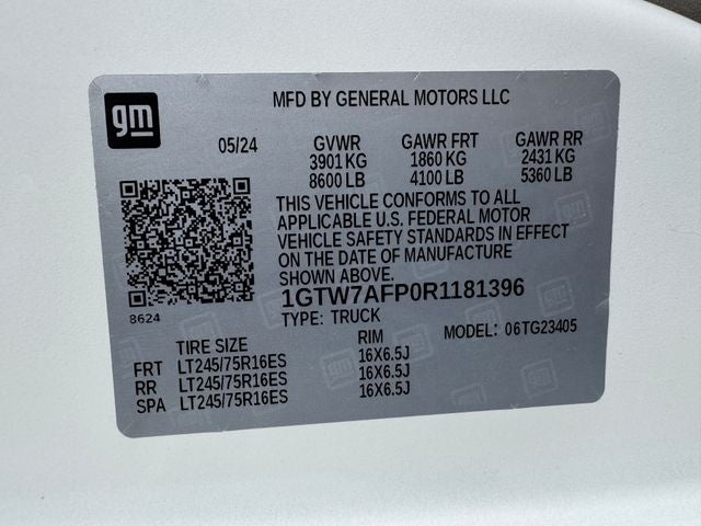 2024 GMC Savana 2500 Work Van