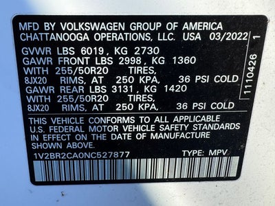 2022 Volkswagen Atlas SEL | Dual-Panel Moonroof | Nav | AWD
