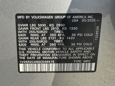 2025 Volkswagen Atlas 2.0T SE w/Technology