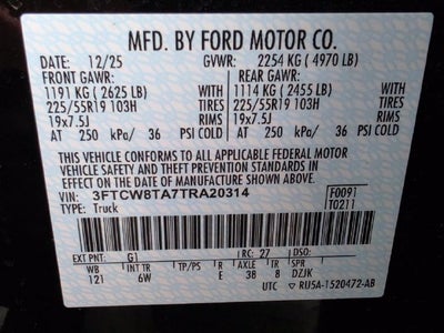 2026 Ford Maverick Lobo Standard | Moonroof | Wireless CarPlay | AWD
