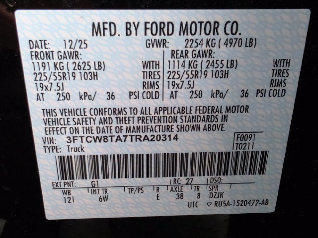 2026 Ford Maverick Lobo Standard | Moonroof | Wireless CarPlay | AWD
