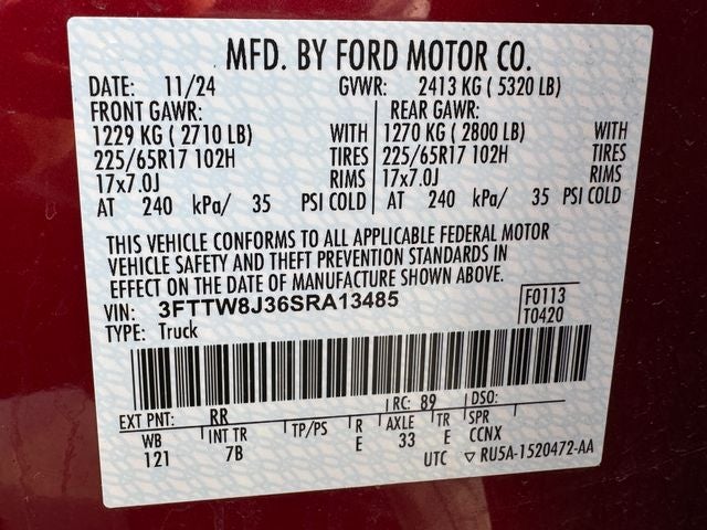 2025 Ford Maverick XLT Luxury Pkg. | Co-Pilot360 | Hybrid | AWD