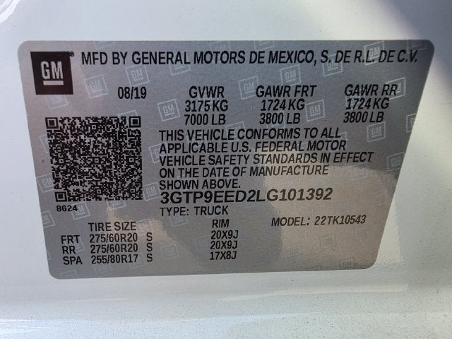 2020 GMC Sierra 1500 AT4