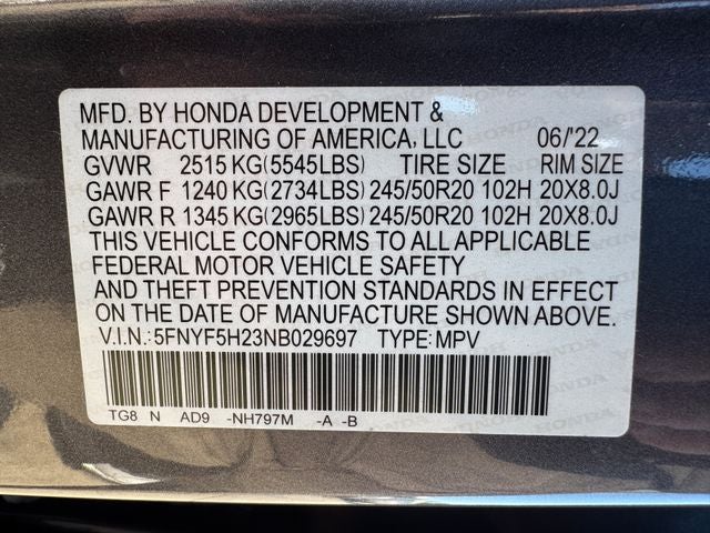 2022 Honda Pilot Special Edition