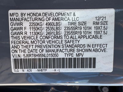 2022 Honda CR-V Hybrid Touring | Clean One Owner | AWD | Heated Leather Seats