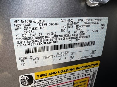 2022 Lincoln Navigator Black Label | HD Tow Pkg. | Wireless CarPlay | 4WD