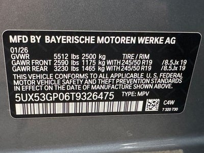 2026 BMW X3 30 xDrive | Pano Roof | 360 Camera | AWD