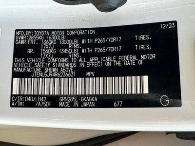 2024 Toyota 4Runner SR5 Premium | Moonroof Pkg | 3rd Row Seating | Premium Pkg