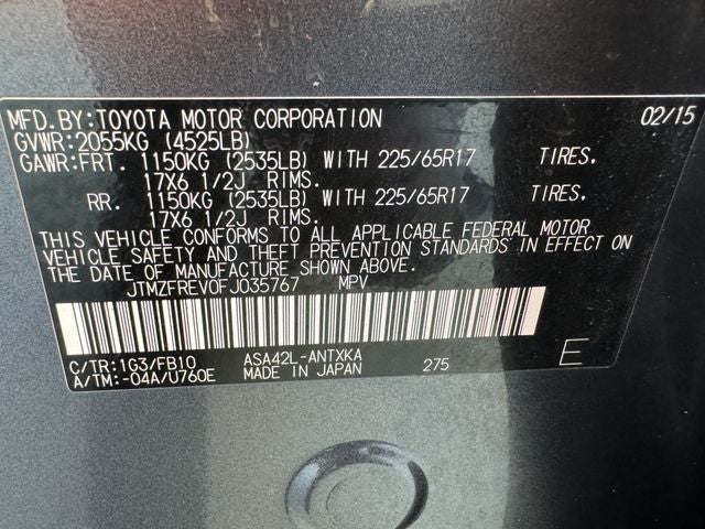 2015 Toyota RAV4 LE