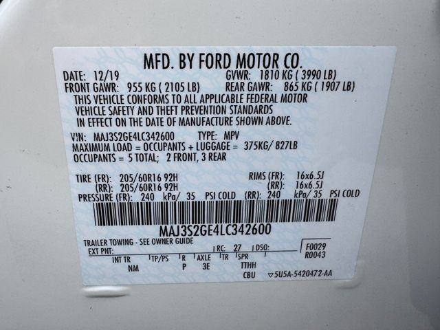 2020 Ford EcoSport SE | One Owner | Low Miles
