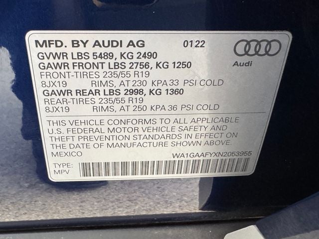 2022 Audi Q5 45 S line Premium quattro