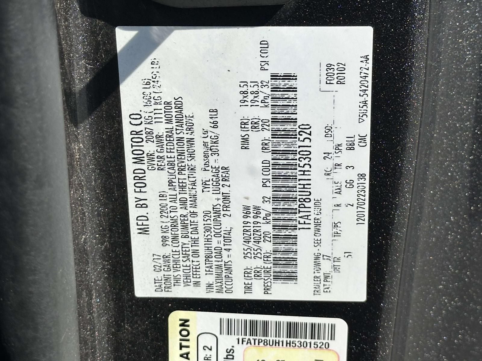 2017 Ford Mustang EcoBoost Premium