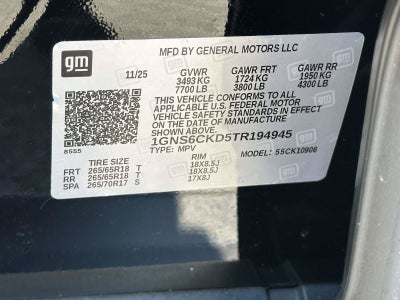 2026 Chevrolet Suburban LT