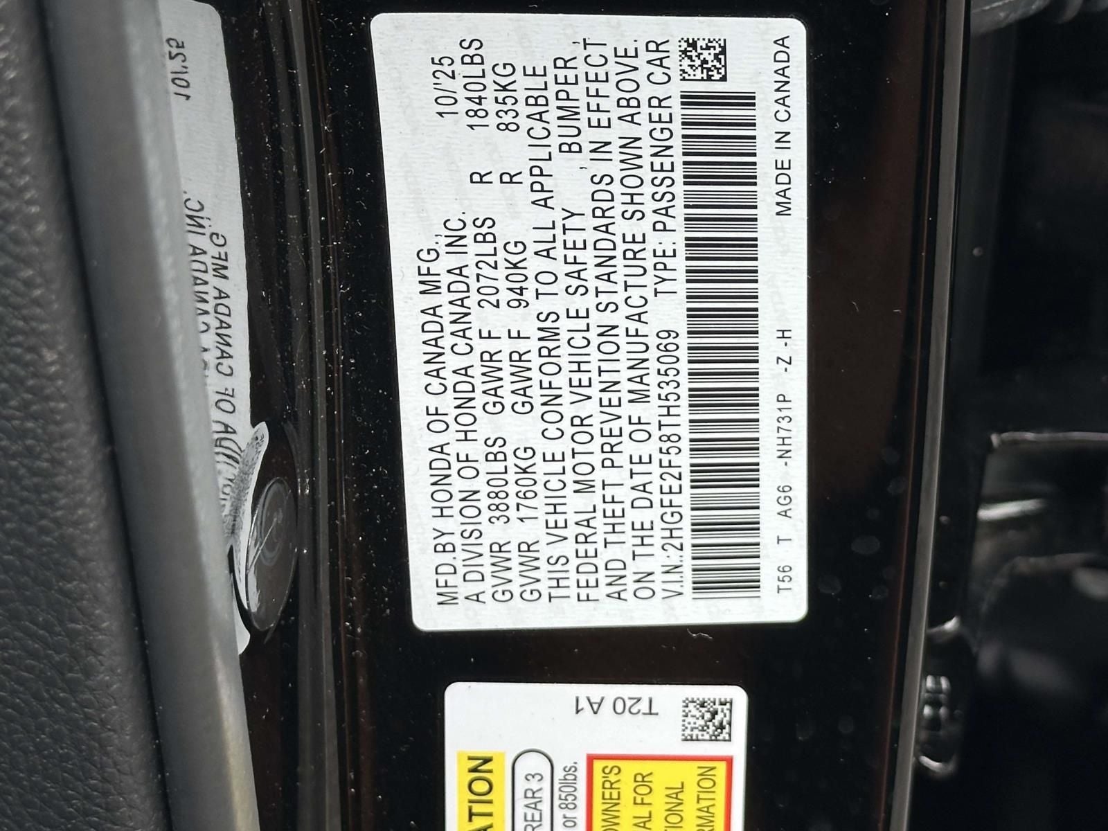 2026 Honda Civic Sport