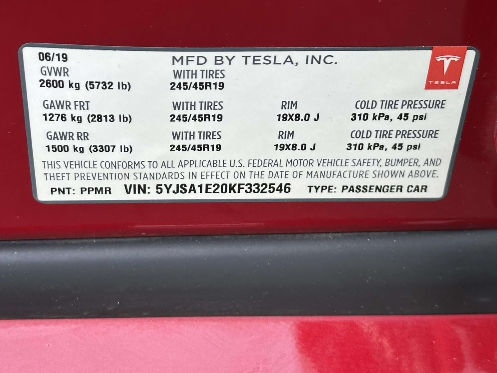 2019 Tesla Model S 75D