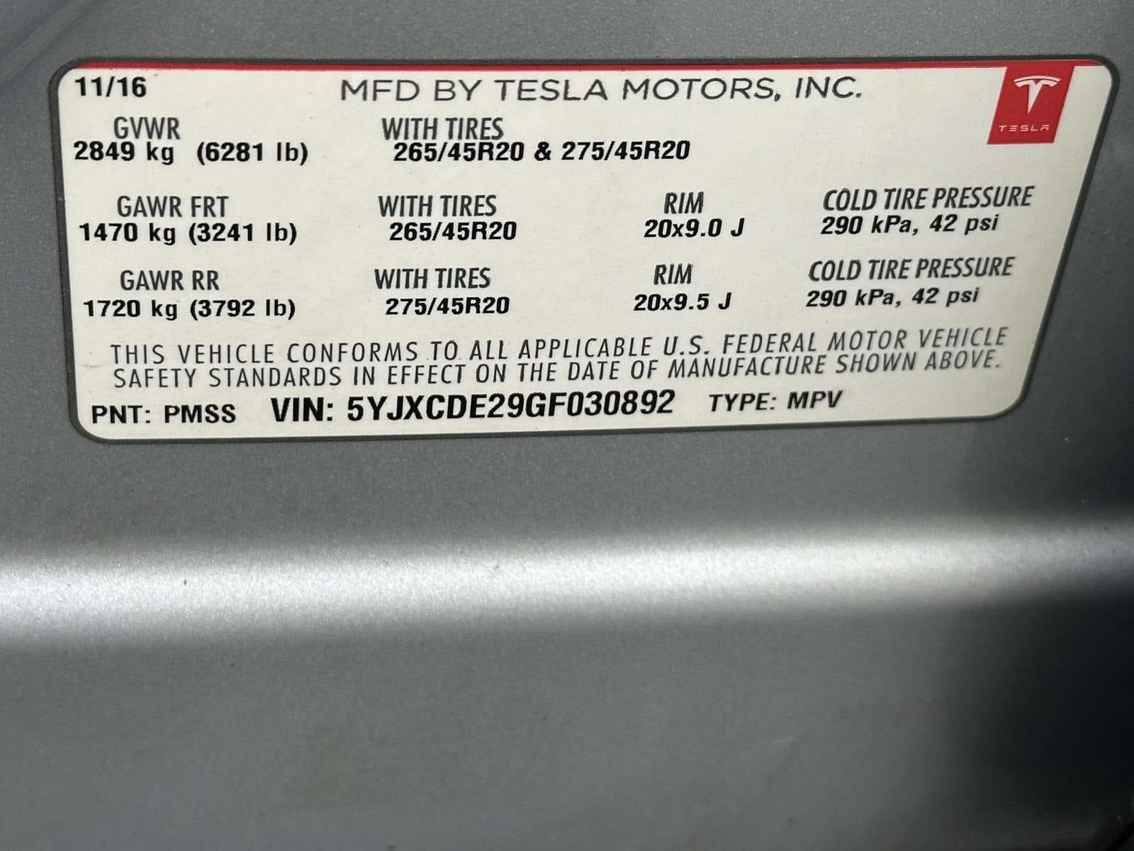 2016 Tesla Model X 75D