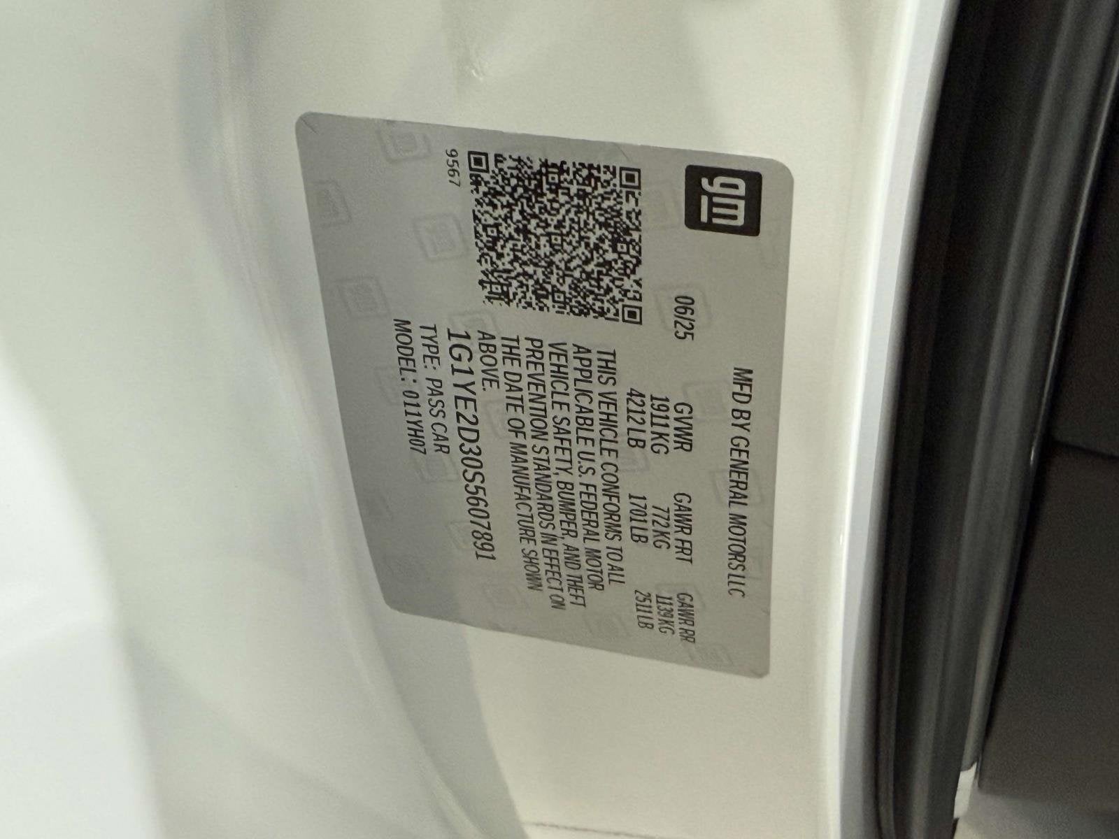 2025 Chevrolet Corvette Z06 2LZ