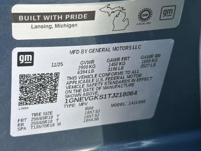 2026 Chevrolet Traverse LT