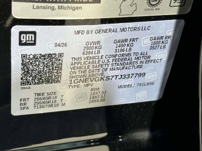 2026 Chevrolet Traverse LT