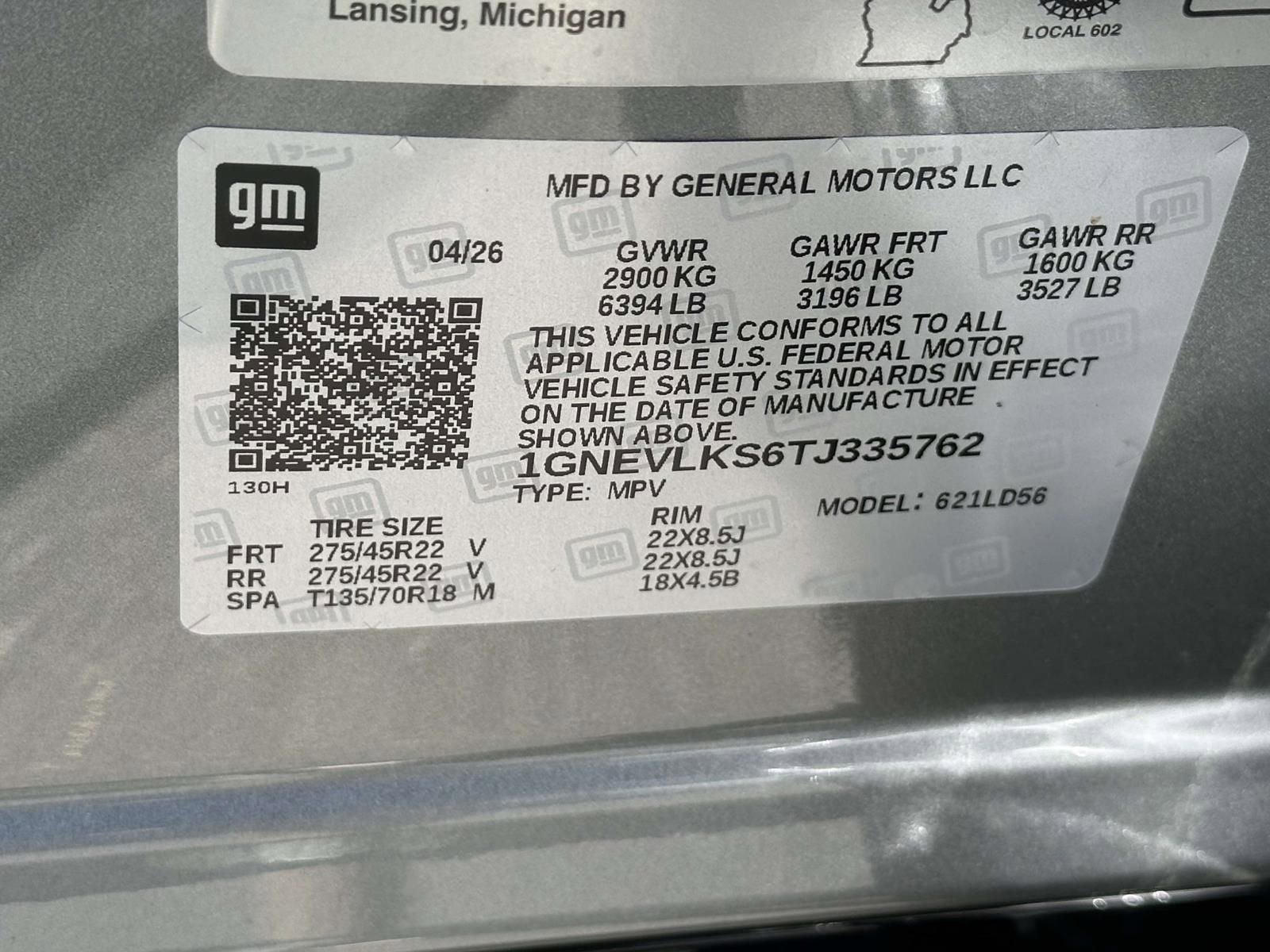 2026 Chevrolet Traverse RS