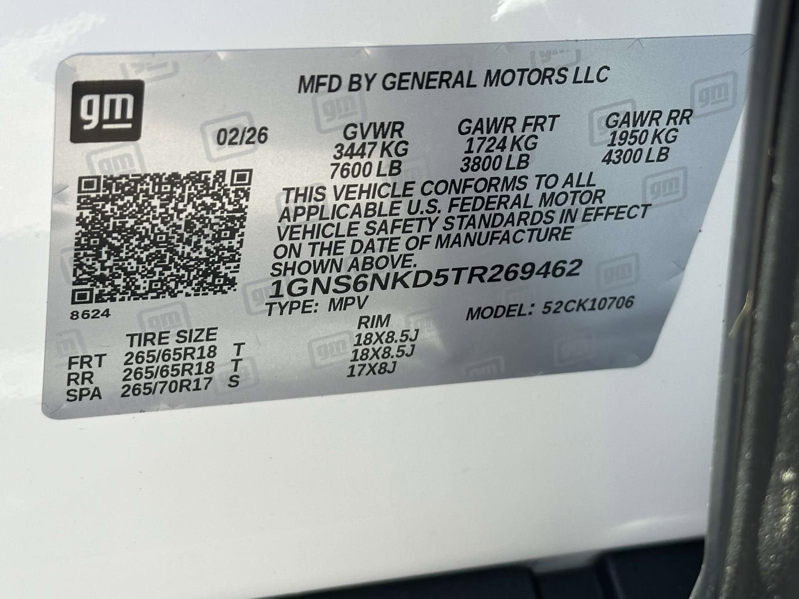 2026 Chevrolet Tahoe LT